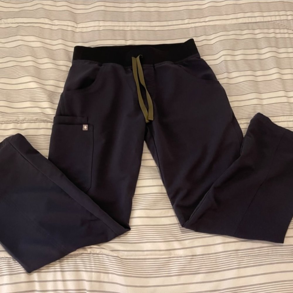 Figs Technical Collection Womens Scrub Pants S Navy Blue